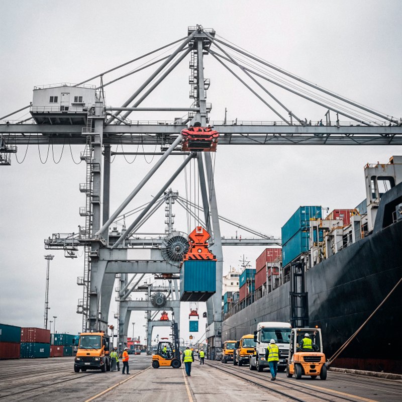 Équipe Logistics BMC au travail